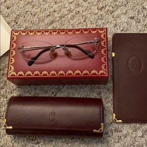 Authentic no rim Cartier glasses